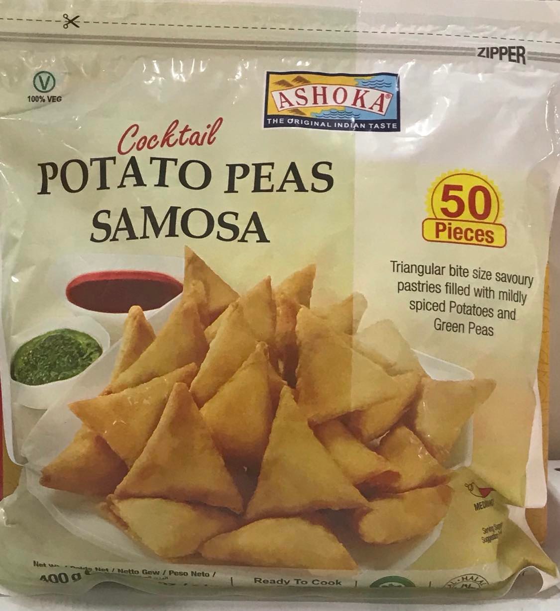 Ashoka Cocktail Potato Peas Samosa 50