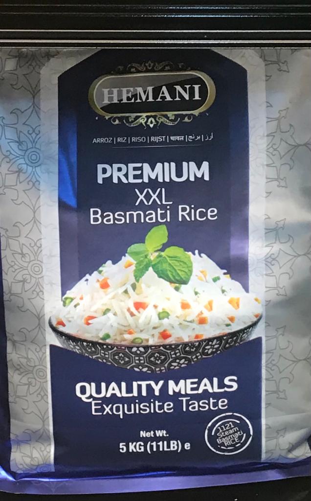 Hemani XXL Basmati Rice 11 Lbs