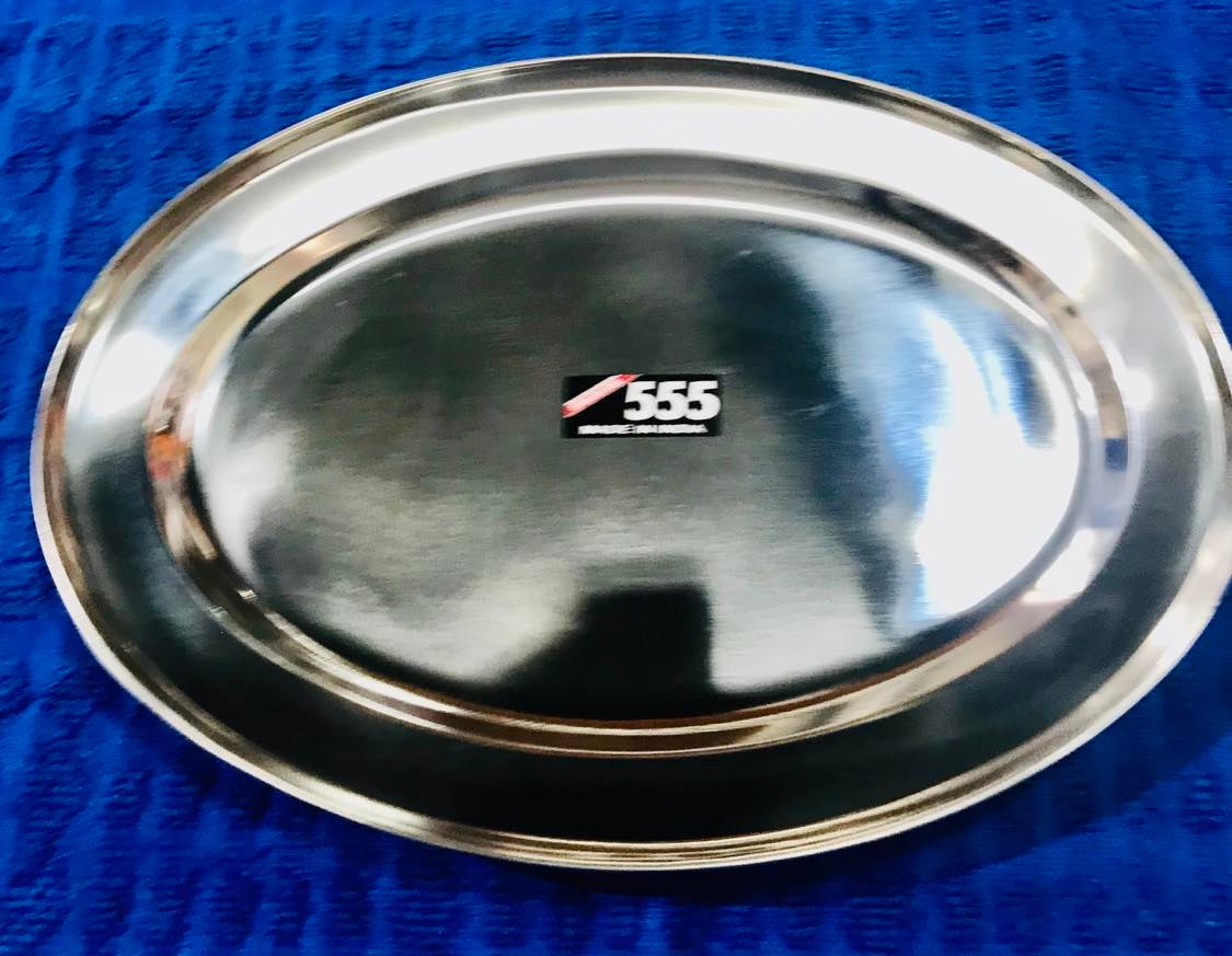 S/S Oval Serving Plate 25 cm